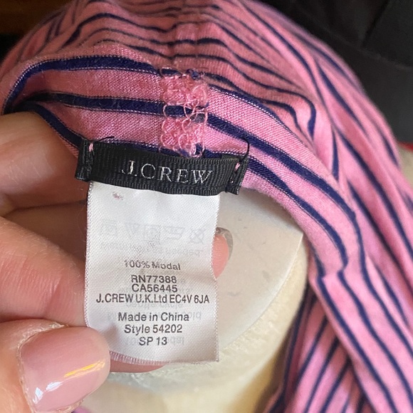 J. Crew Vibrant Pink and Black Scarf - Picture 2 of 5